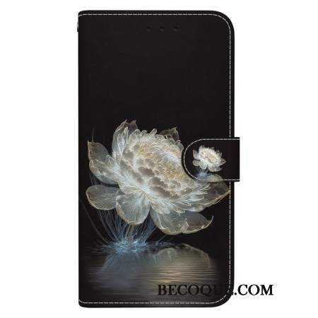 Etui Folio Do Oppo Reno 11f 5g Kryształowa Piwonia Z Paskiem