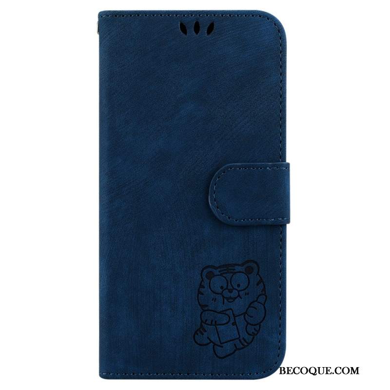 Etui Folio Do Realme 12 / 12x 5g Słodki Tygrys