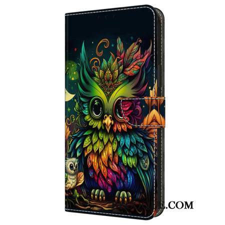 Etui Folio Do Samsung Galaxy A16 5g Kolorowa Sowa