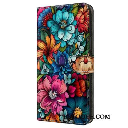 Etui Folio Do Samsung Galaxy A16 5g Kwiatowy Wzór