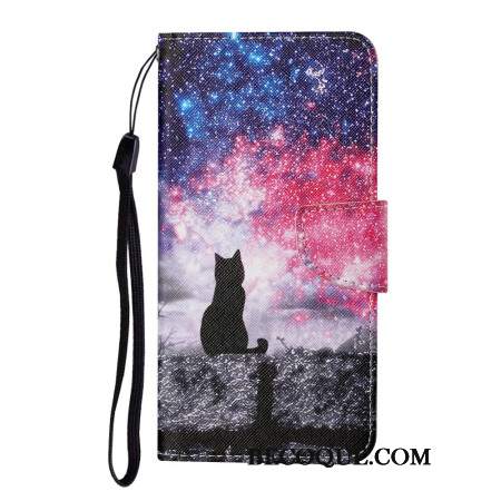 Etui Folio Do Samsung Galaxy A16 5g Wzór Galaktycznego Kota