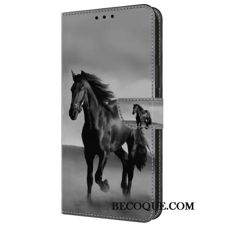 Etui Folio Do Samsung Galaxy A55 5g CZarny Koń