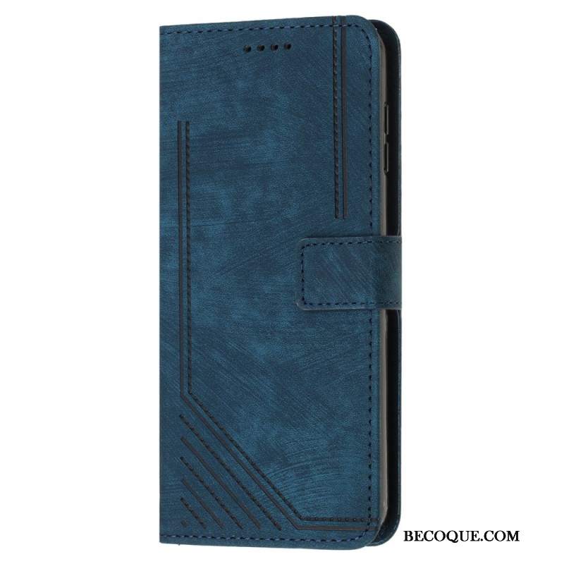 Etui Folio Do Sony Xperia 10 Vi Linie Paska