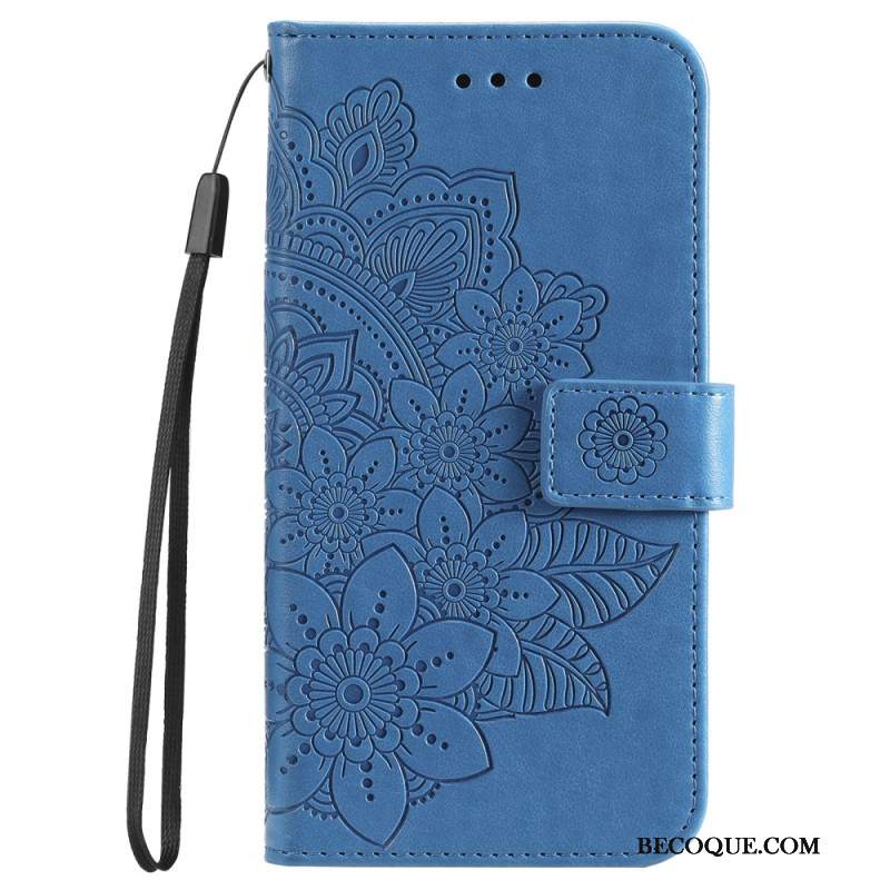 Etui Folio Do Xiaomi 14 Pro Kwiatowy Wzór Z Paskiem