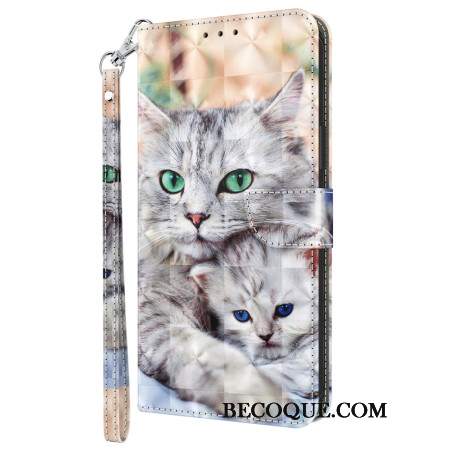 Etui Folio Do Xiaomi Redmi Note 13 4g Dwa Koty W Stringach