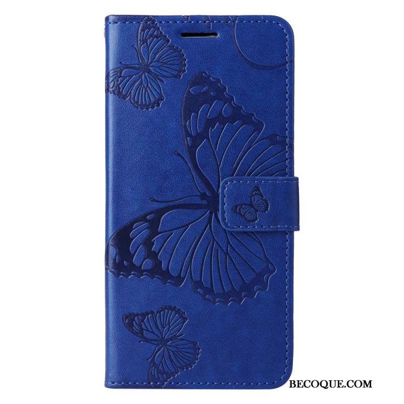 Etui Folio Do Xiaomi Redmi Note 13 4g Gigantyczne Motyle Z Paskiem