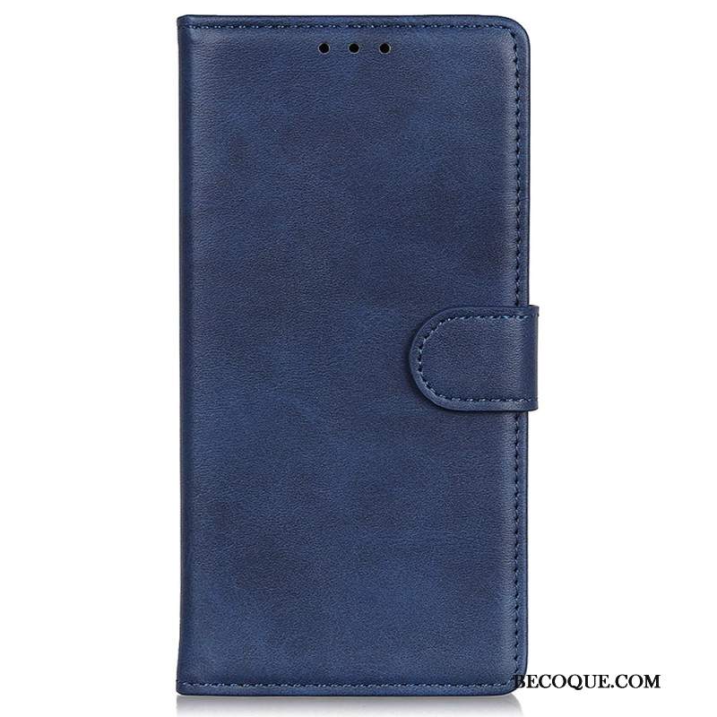 Etui Folio Do Xiaomi Redmi Note 13 Pro 4g Matowa Sztuczna Skóra