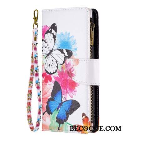 Etui Folio Do Xiaomi Redmi Note 13 Pro 5g Portfel Z Dwoma Motylami