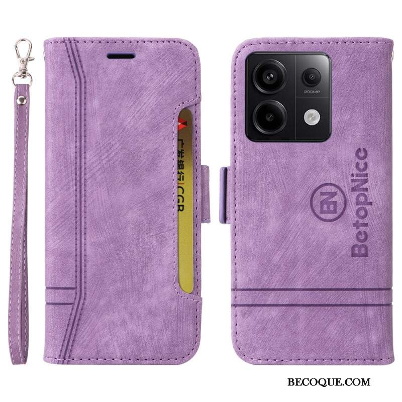 Etui Folio Do Xiaomi Redmi Note 13 Pro 5g Skórzany Styl Betopnice