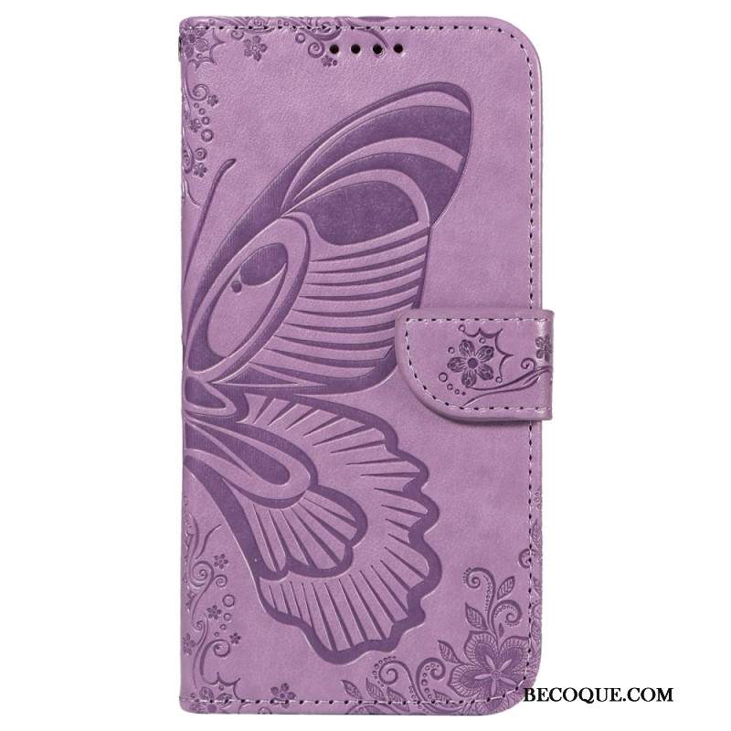 Etui Folio Do iPhone 16 Nadruk Motyla