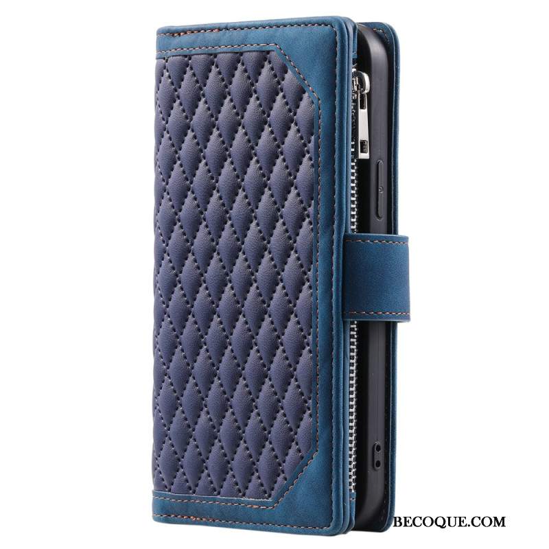 Etui Folio Do iPhone 16 Plus Pikowany Portfel