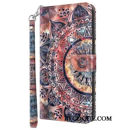 Etui Folio Google Pixel 8 Kolorowa Mandala Z Paskiem Etui Ochronne