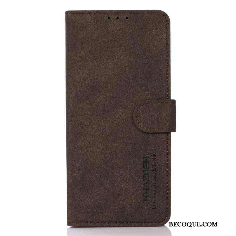 Etui Folio Motorola Edge 50 Ultra Efekt Zamszu Khazneh Etui Ochronne