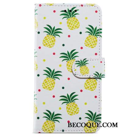 Etui Folio Oppo A98 5g Ananas Z Paskiem