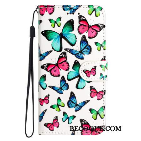 Etui Folio Oppo A98 5g Motyle Z Paskiem