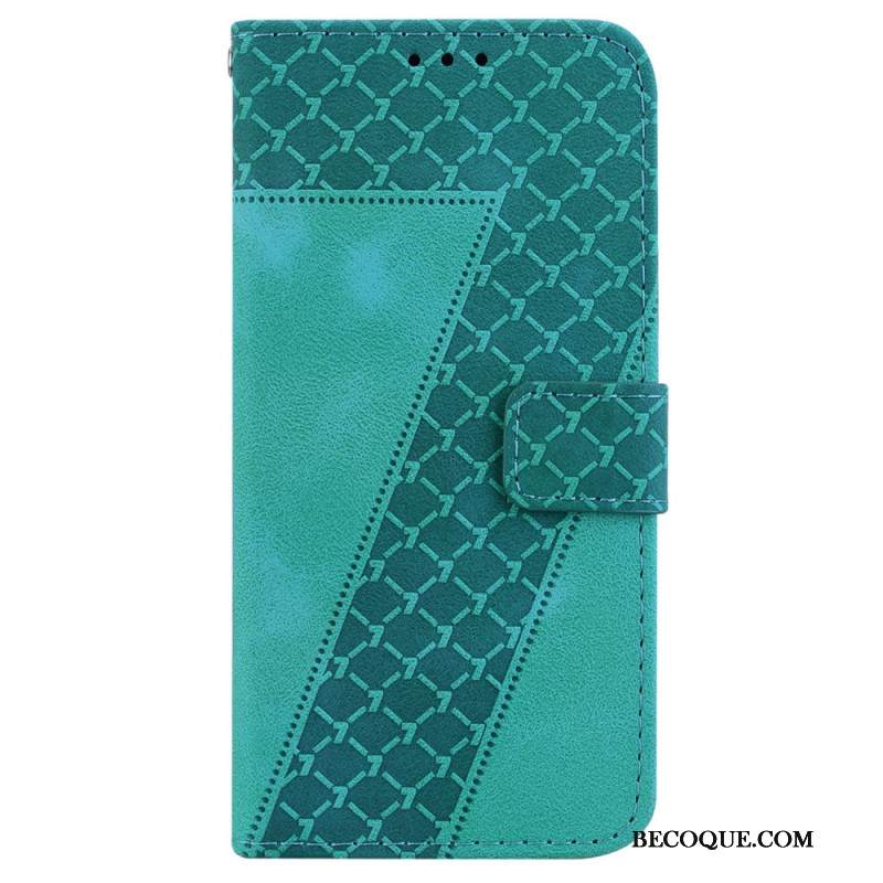 Etui Folio Oppo Reno 12 Pro 5g Wzór 7 Z Paskiem