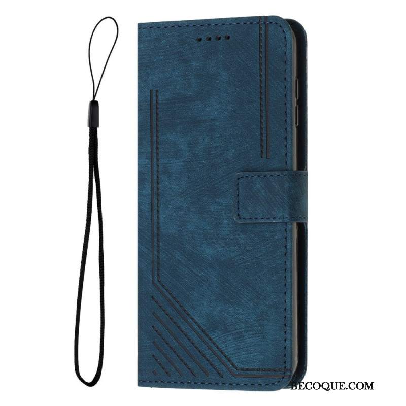 Etui Folio Samsung Galaxy A16 5g Drukowane Linie