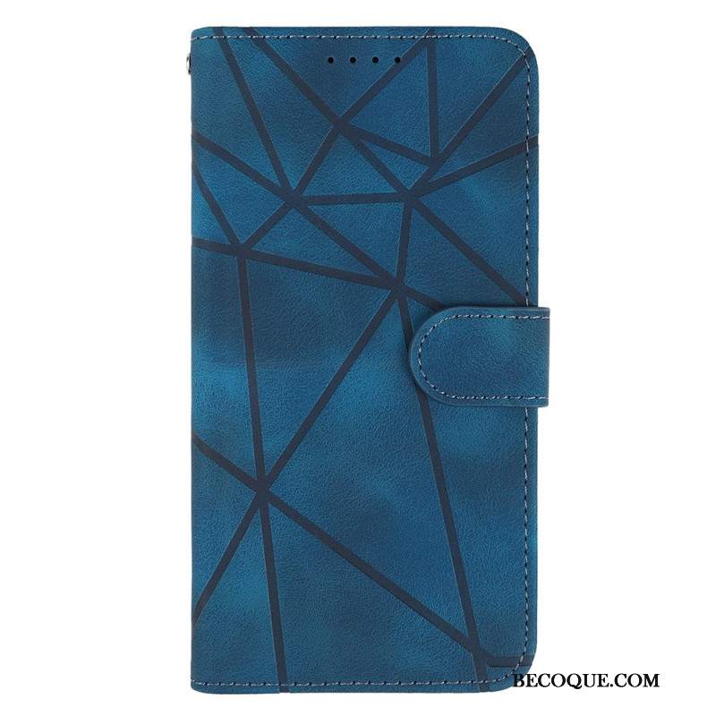 Etui Folio Samsung Galaxy A16 5g Linie Z Efektem Zamszu