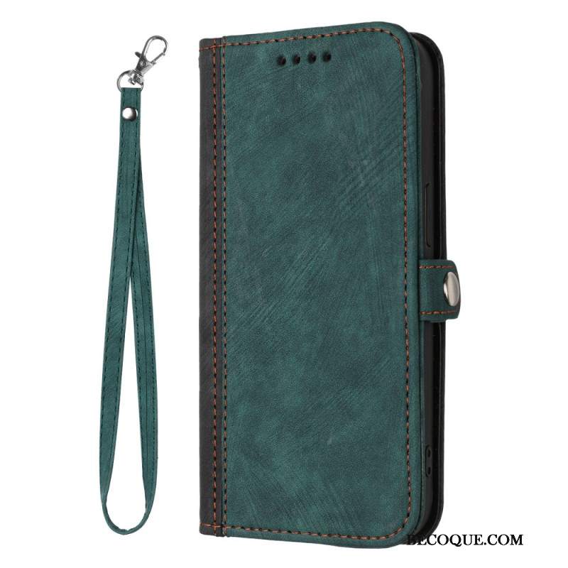 Etui Folio Samsung Galaxy A55 5g Dwukolorowy I Z Paskiem Etui Ochronne