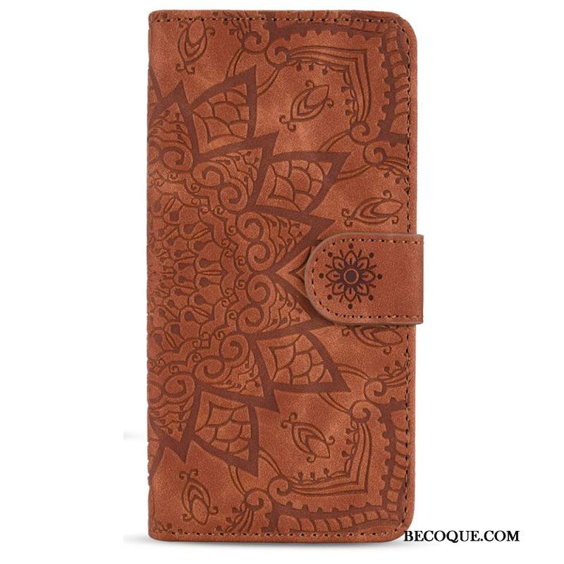 Etui Folio Samsung Galaxy A55 5g Grawerowane Kwiaty Etui Ochronne