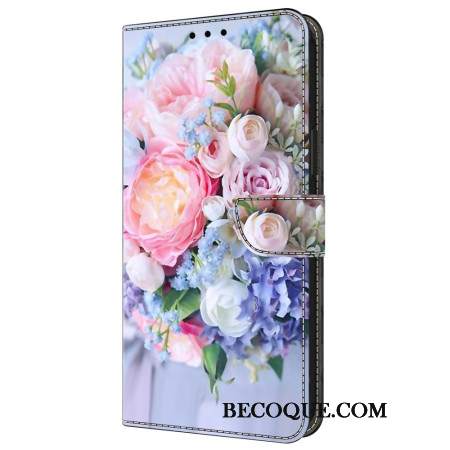 Etui Folio Samsung Galaxy A55 5g Kolorowe Kwiaty