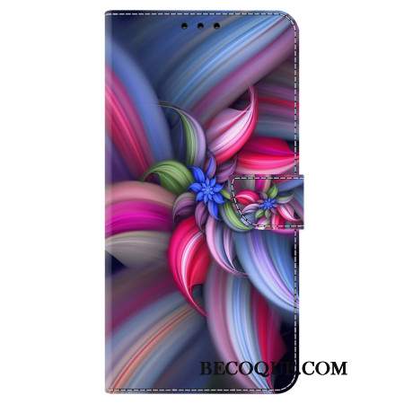 Etui Folio Samsung Galaxy A55 5g Kwiat W Kolorze Etui Ochronne