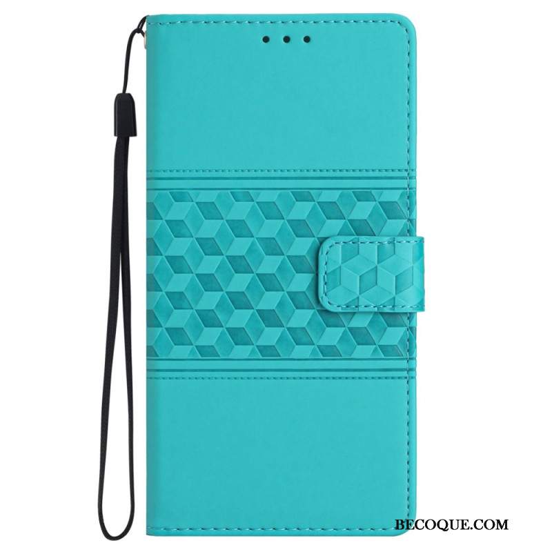 Etui Folio Samsung Galaxy S24 5g Wzór Diamentowego Paska