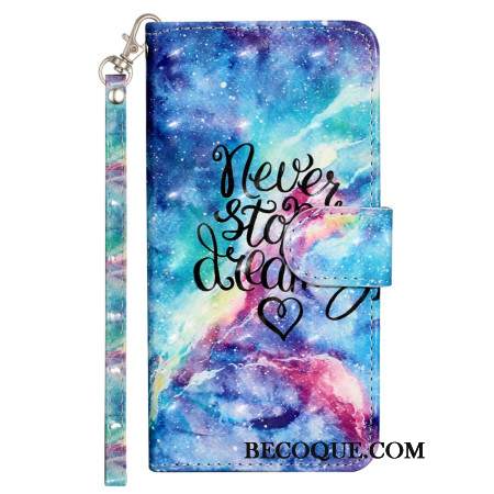 Etui Folio Samsung Galaxy S24 Fe Gwiaździste Niebo Z Paskiem Etui Ochronne