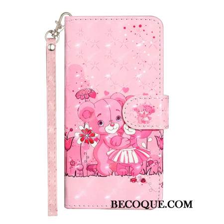 Etui Folio Samsung Galaxy S24 Ultra 5g Misie Na Smyczy Etui Ochronne