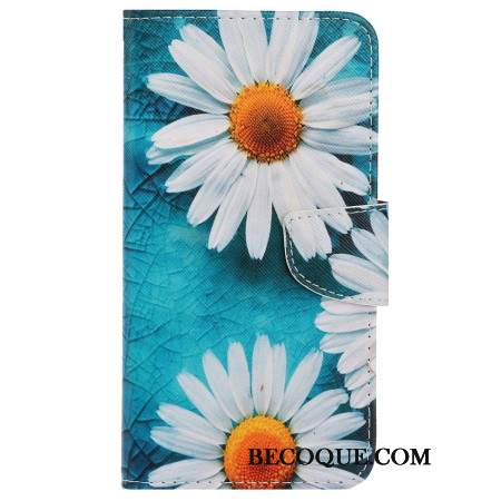 Etui Folio Samsung Galaxy S24 Ultra 5g Paskowe Chryzantemy