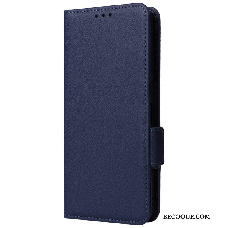 Etui Folio Sony Xperia 1 Vi Sztuczna Skóra Litchi Z Paskiem Etui Ochronne