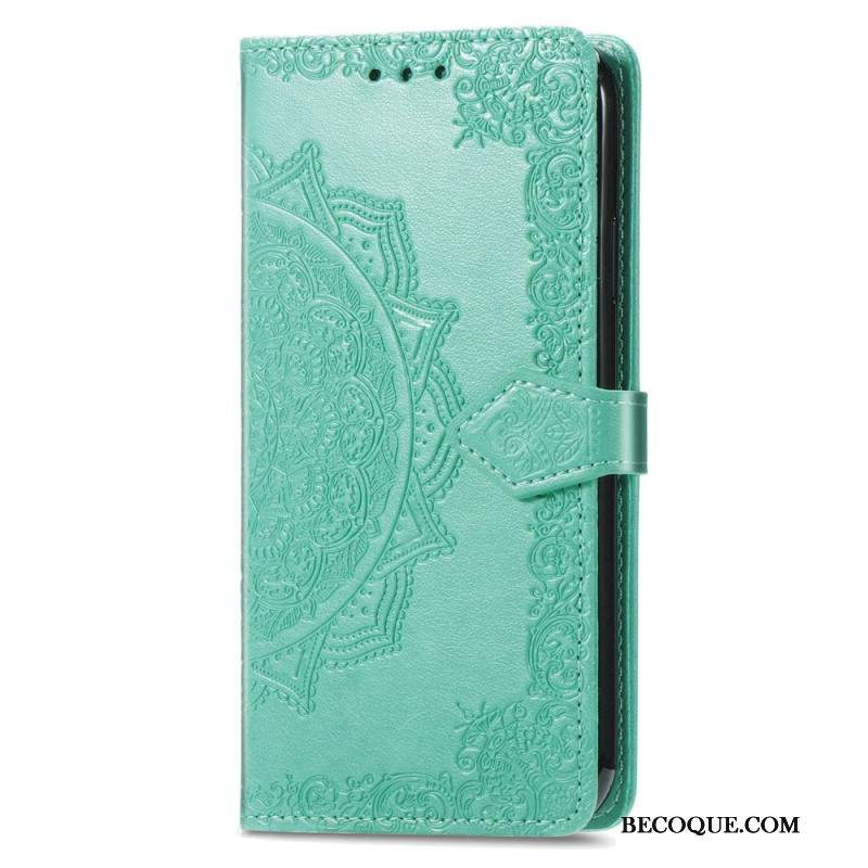 Etui Folio Sony Xperia 10 Vi Barokowa Mandala Z Paskiem Etui Ochronne