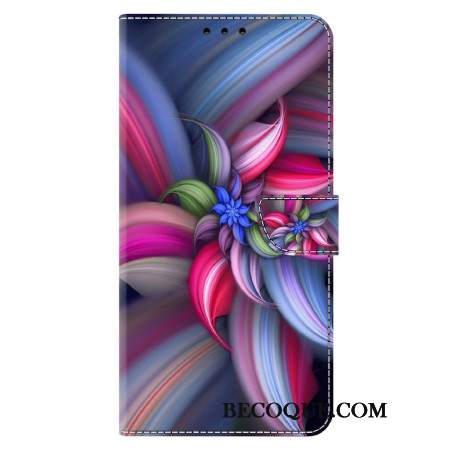 Etui Folio Xiaomi 14 Pro Kolorowe Kwiaty Etui Ochronne