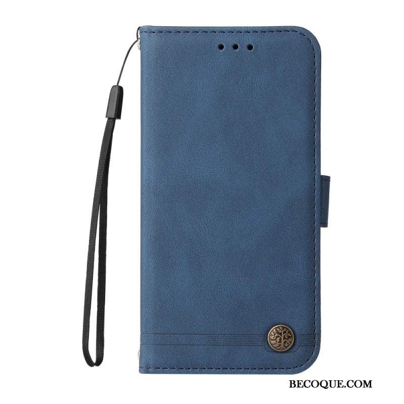 Etui Folio Xiaomi 14t Pro Efekt Nitowanego Zamszu Etui Ochronne