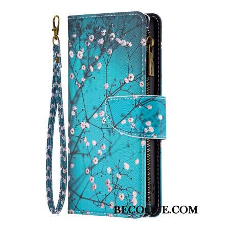 Etui Folio Xiaomi Redmi Note 13 5g Portfel W Kwiaty Z Paskiem Etui Ochronne