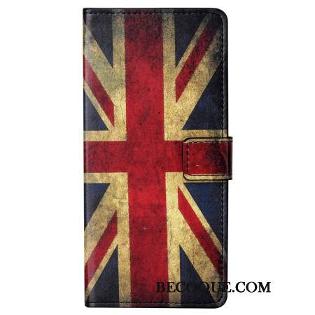 Etui Folio Xiaomi Redmi Note 13 5g Stara Angielska Flaga