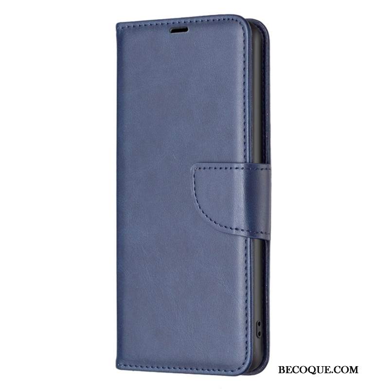 Etui Folio Xiaomi Redmi Note 13 Pro 4g Efekt Skóry Z Paskiem Etui Ochronne