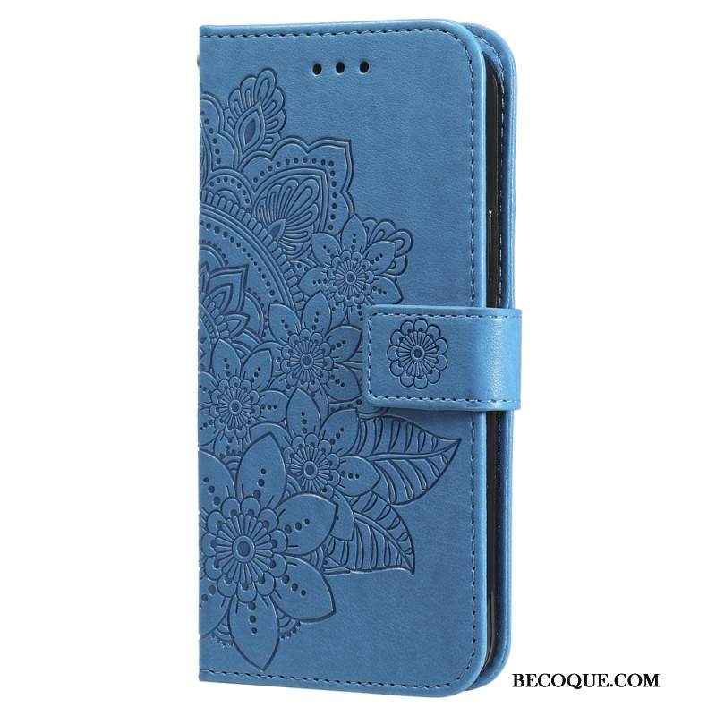 Etui Folio Xiaomi Redmi Note 13 Pro 5g Mandala Ze Smyczą Etui Ochronne