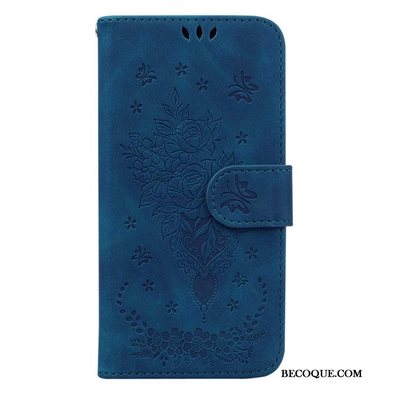 Etui Folio Xiaomi Redmi Note 13 Pro 5g Wzór W Róże Z Paskiem Etui Ochronne