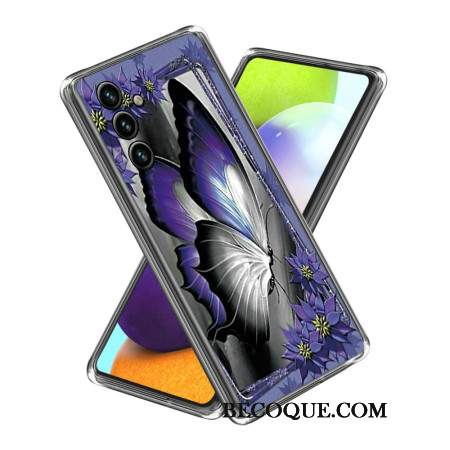 Etui Samsung Galaxy A15 Fioletowy Motyl Etui Ochronne