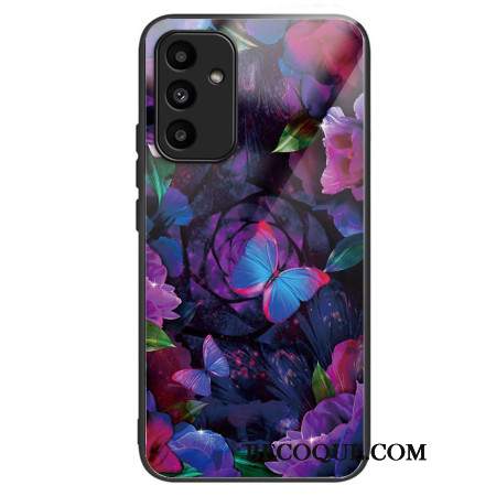 Etui Samsung Galaxy A15 Kolorowe Motyle Ze Szkła Hartowanego Etui Ochronne