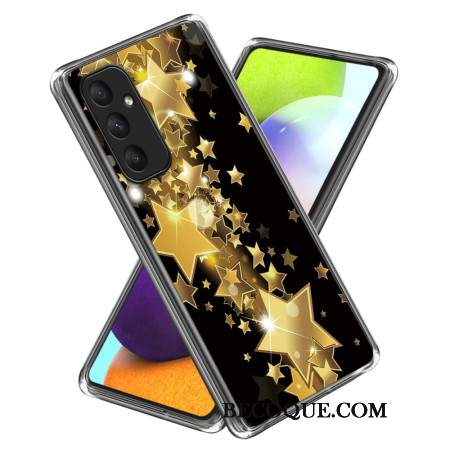 Etui Samsung Galaxy A55 5g Złote Gwiazdki