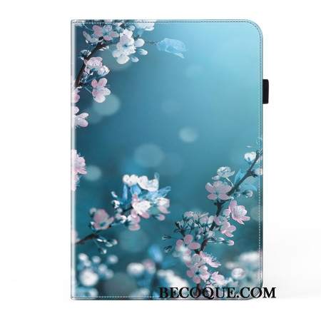 Etui Samsung Galaxy Tab S9 Kwiaty Śliwy