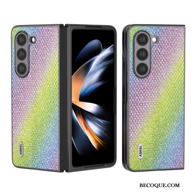 Etui Samsung Galaxy Z Fold 5 Sztuczna Skóra Abeel Etui Ochronne