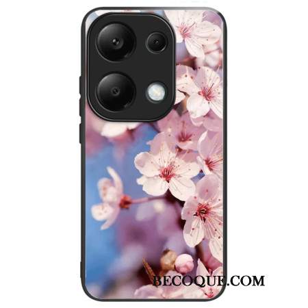 Etui Xiaomi Redmi Note 13 Pro 4g Kwiaty Brzoskwini Ze Szkła Hartowanego Etui Ochronne