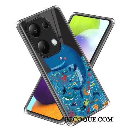 Etui Xiaomi Redmi Note 13 Pro 4g Wzór Wieloryba Etui Ochronne