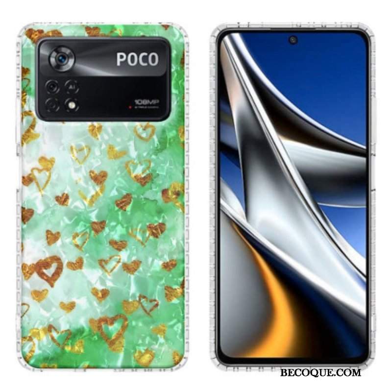 Etui do Poco X4 Pro 5G Stylowe Serca