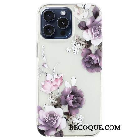 Etui iPhone 16 Pro Piwonie