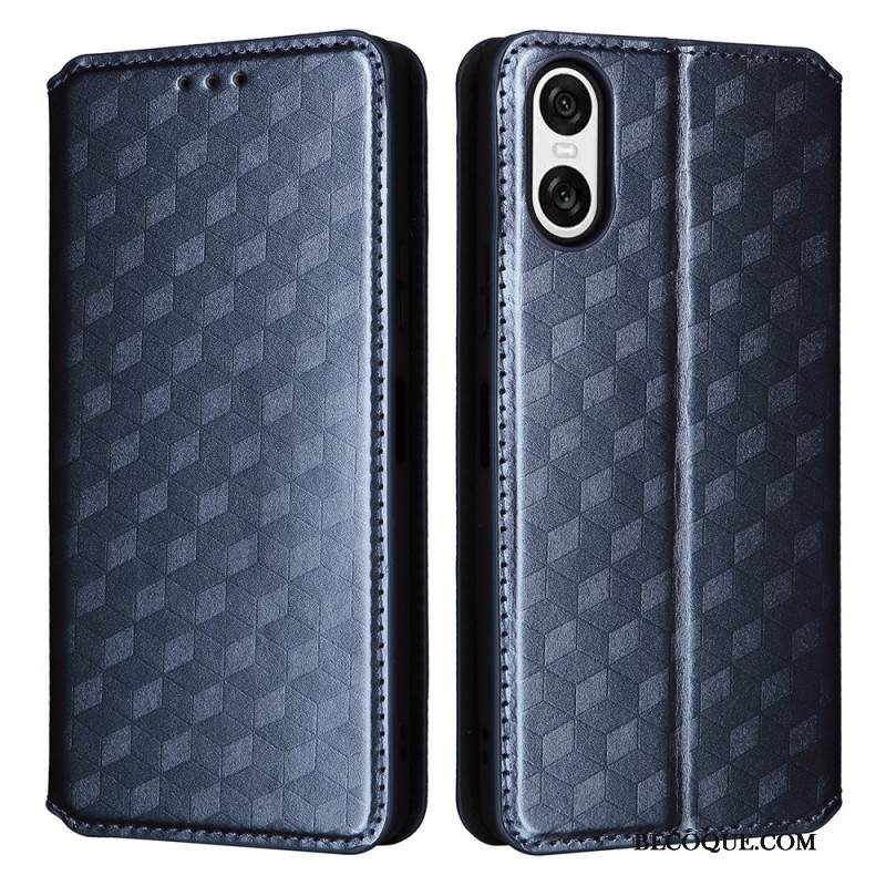 Flip Kotelot Sony Xperia 10 Vi Diamenty 3d Etui Ochronne