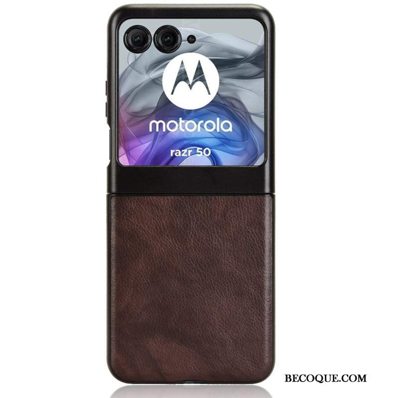 Futerały Motorola Razr 50 Etui Na Telefon Efekt Skóry